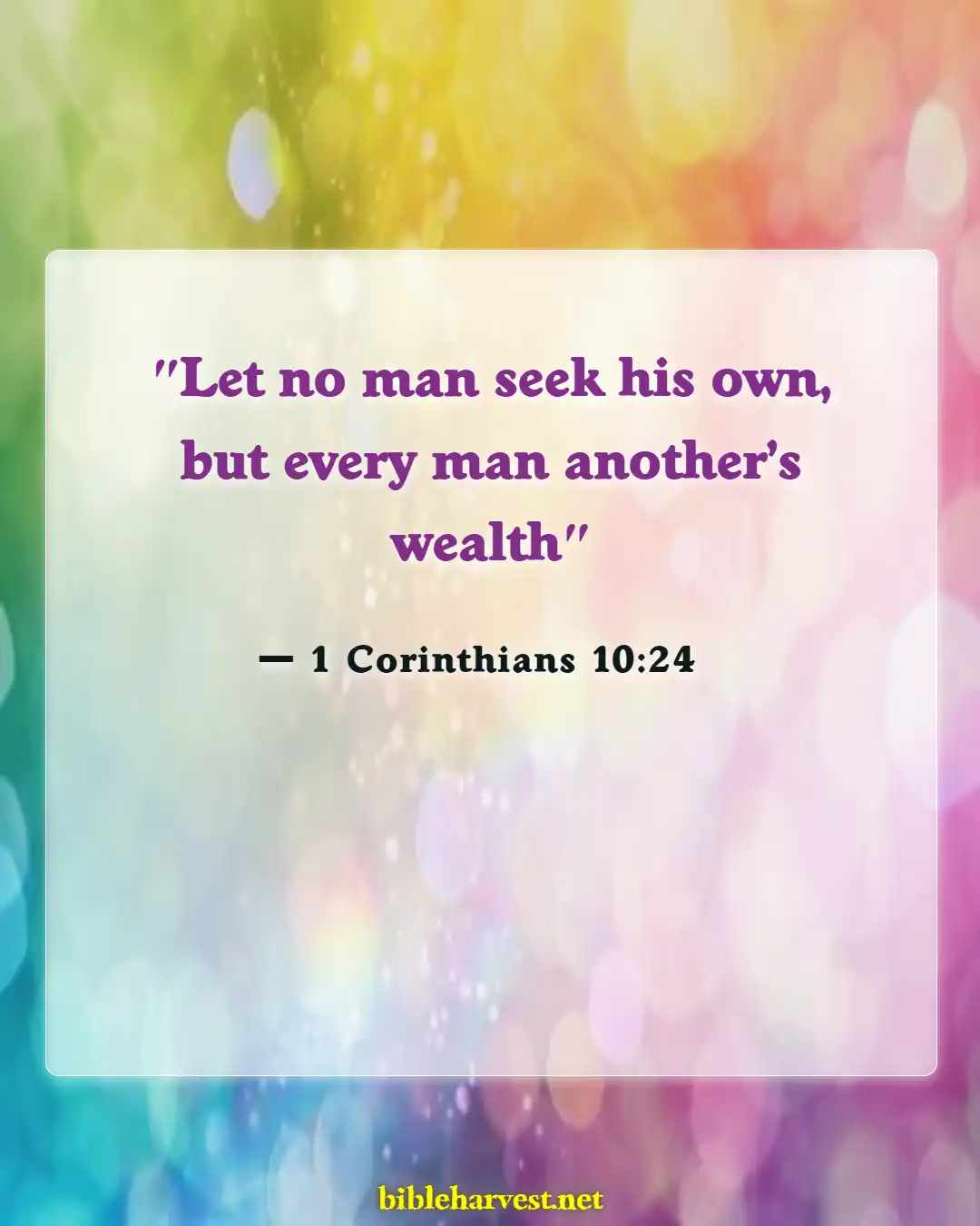 Bible Verses About Putting Others First (1 Corinthians 10:24)