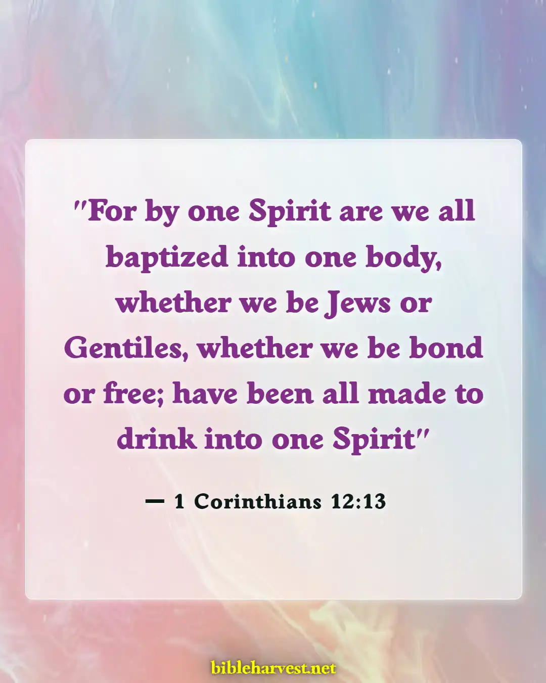 Bible Verses About Acceptance (1 Corinthians 12:13)