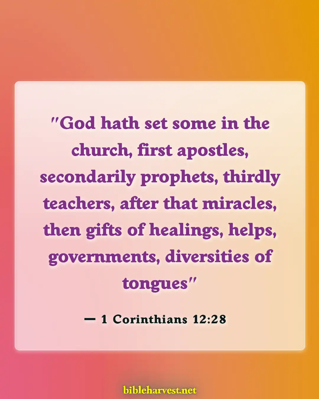 Bible Verses About Nurses (1 Corinthians 12:28)