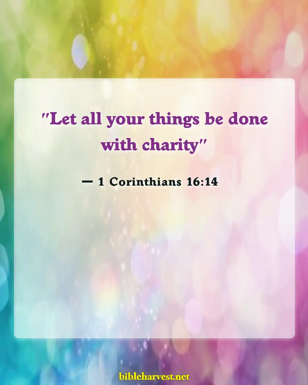 Bible Verses About Love Conquers Alls (1 Corinthians 16:14)