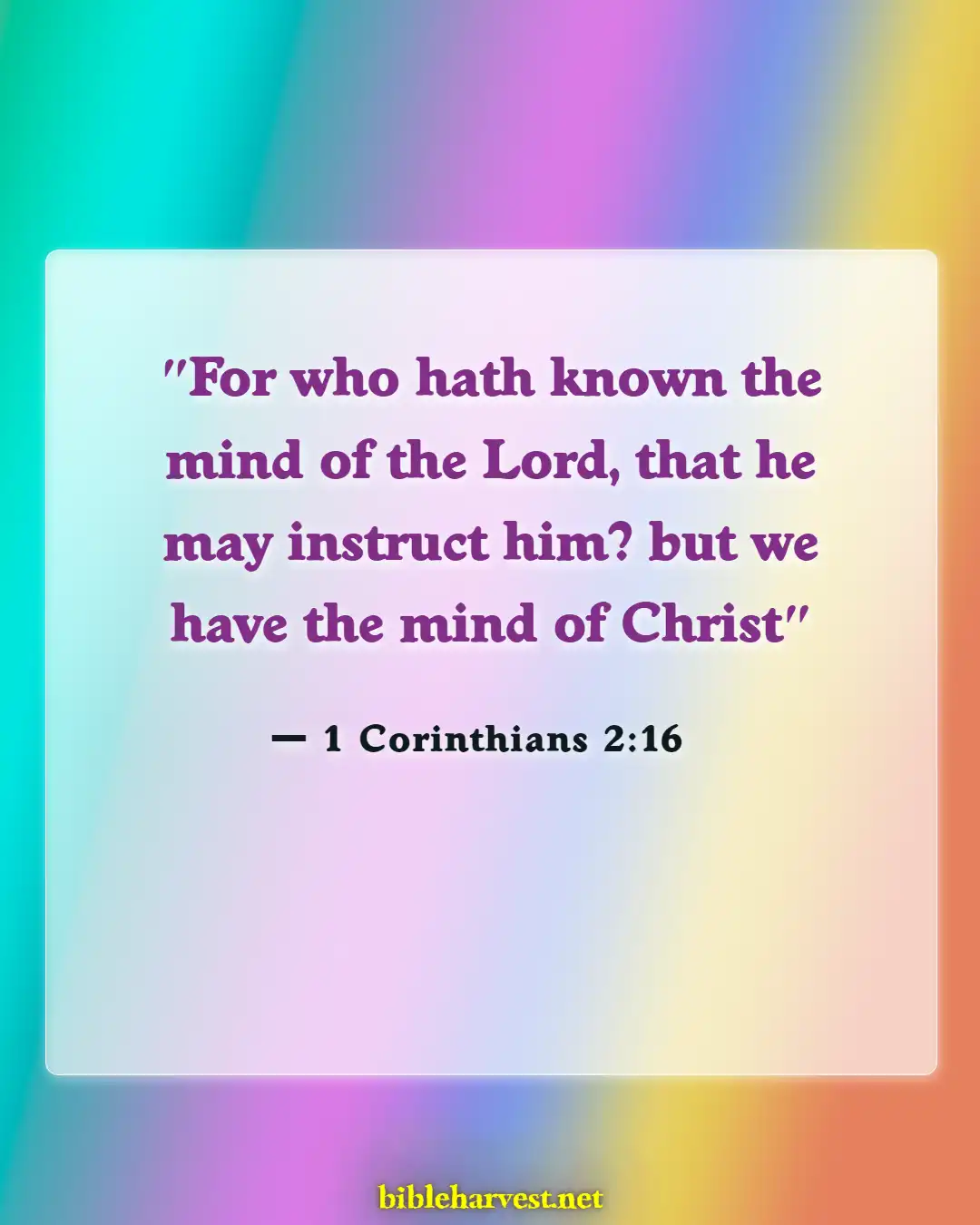 Bible Verses About Renewing Your Mind (1 Corinthians 2:16)