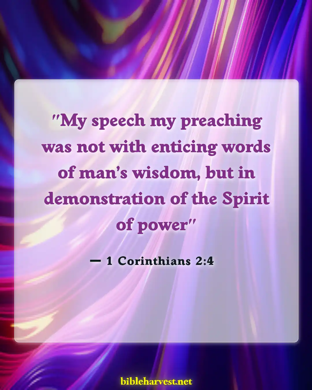 Bible Verses About Confirmations (1 Corinthians 2:4)