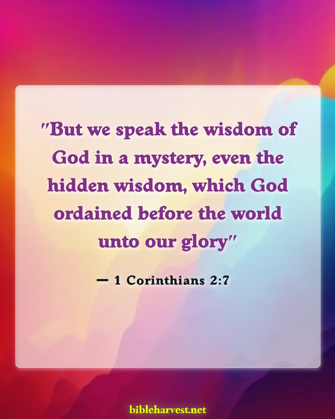 Bible Verses About Predestineds (1 Corinthians 2:7)