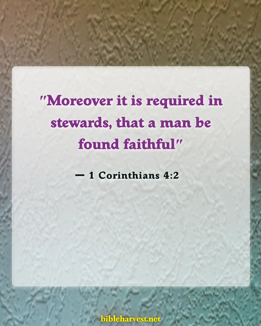 Bible Verses About Accountability (1 Corinthians 4:2)