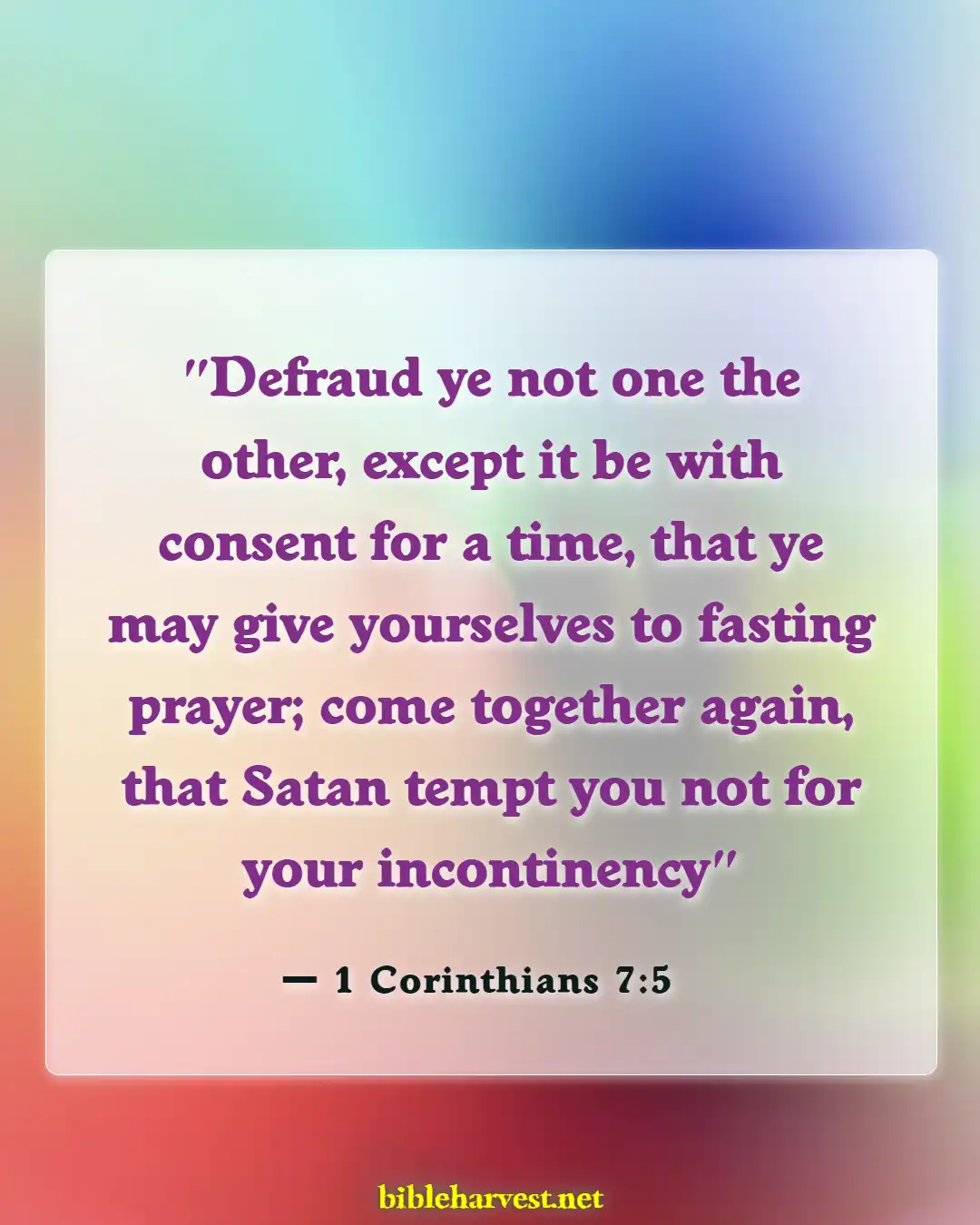 Bible Verses About Self Control (1 Corinthians 7:5)