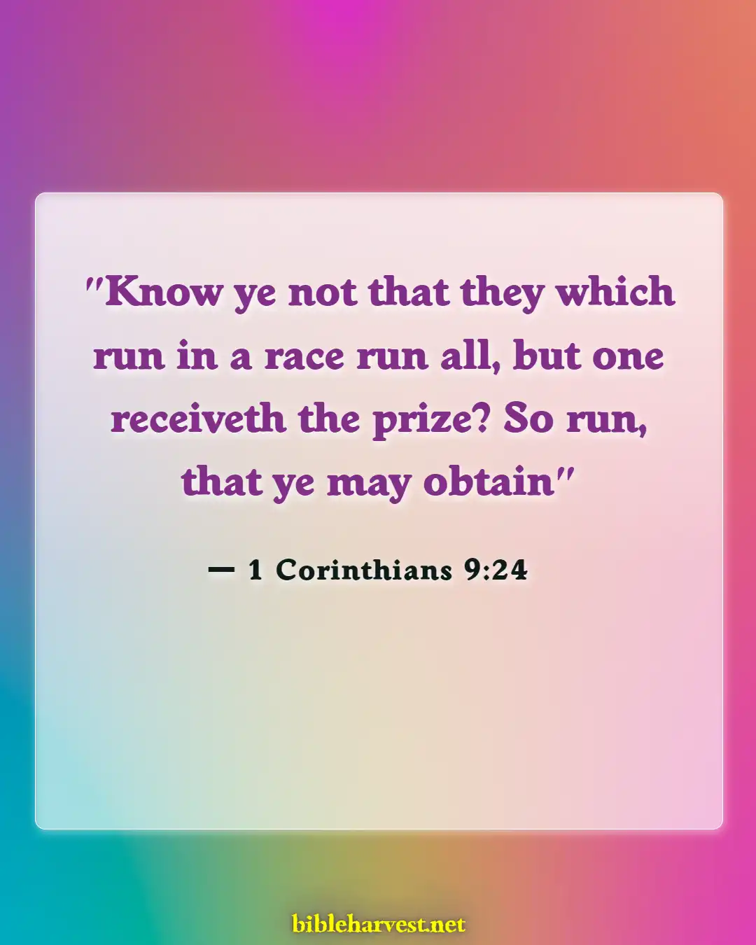 Bible Verses About Running The Race (1 Corinthians 9:24)