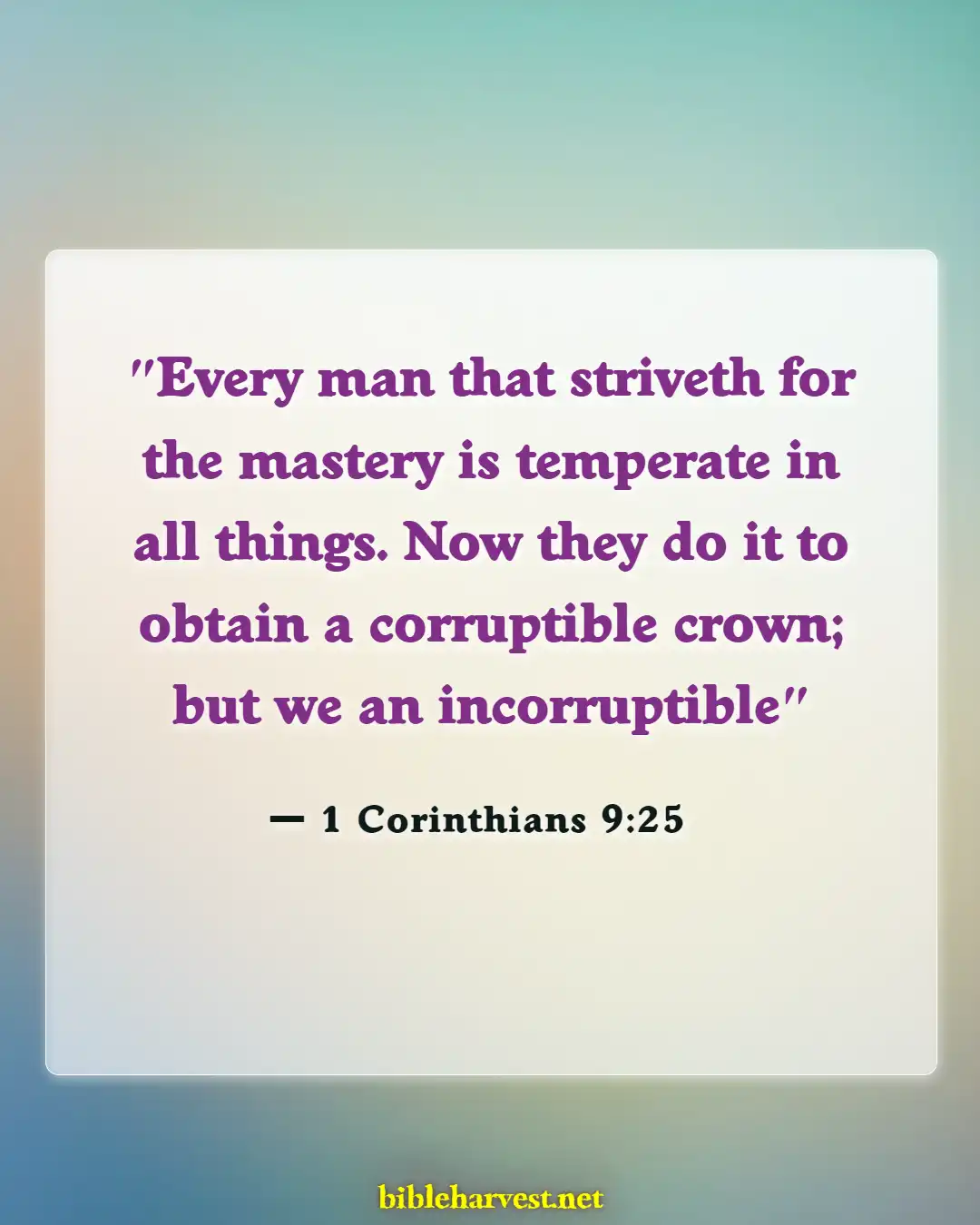 Bible Verses About Running The Race (1 Corinthians 9:25)