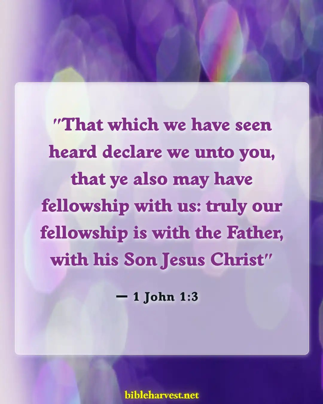 Bible Verses About Friendship With Jesus (1 John 1:3)