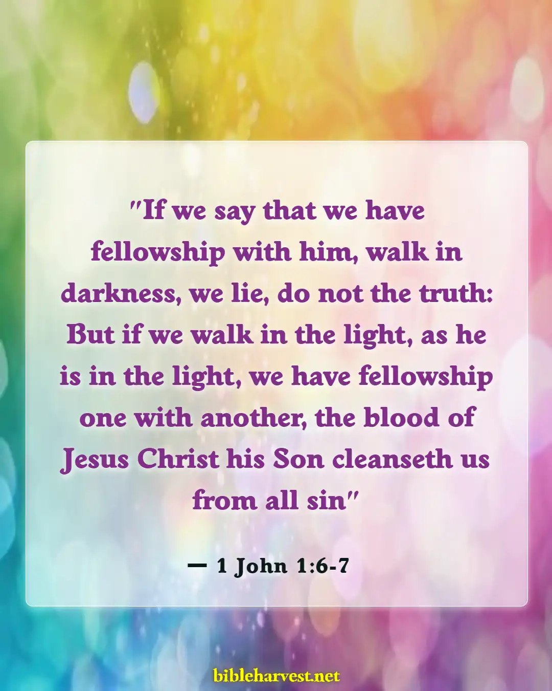 Bible Verses About Fraud (1 John 1:6-7)