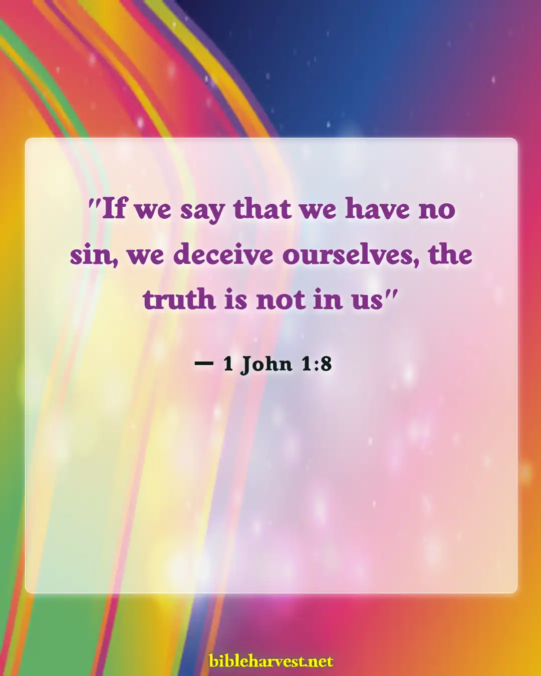 Bible Verses About Confessing Sins (1 John 1:8)