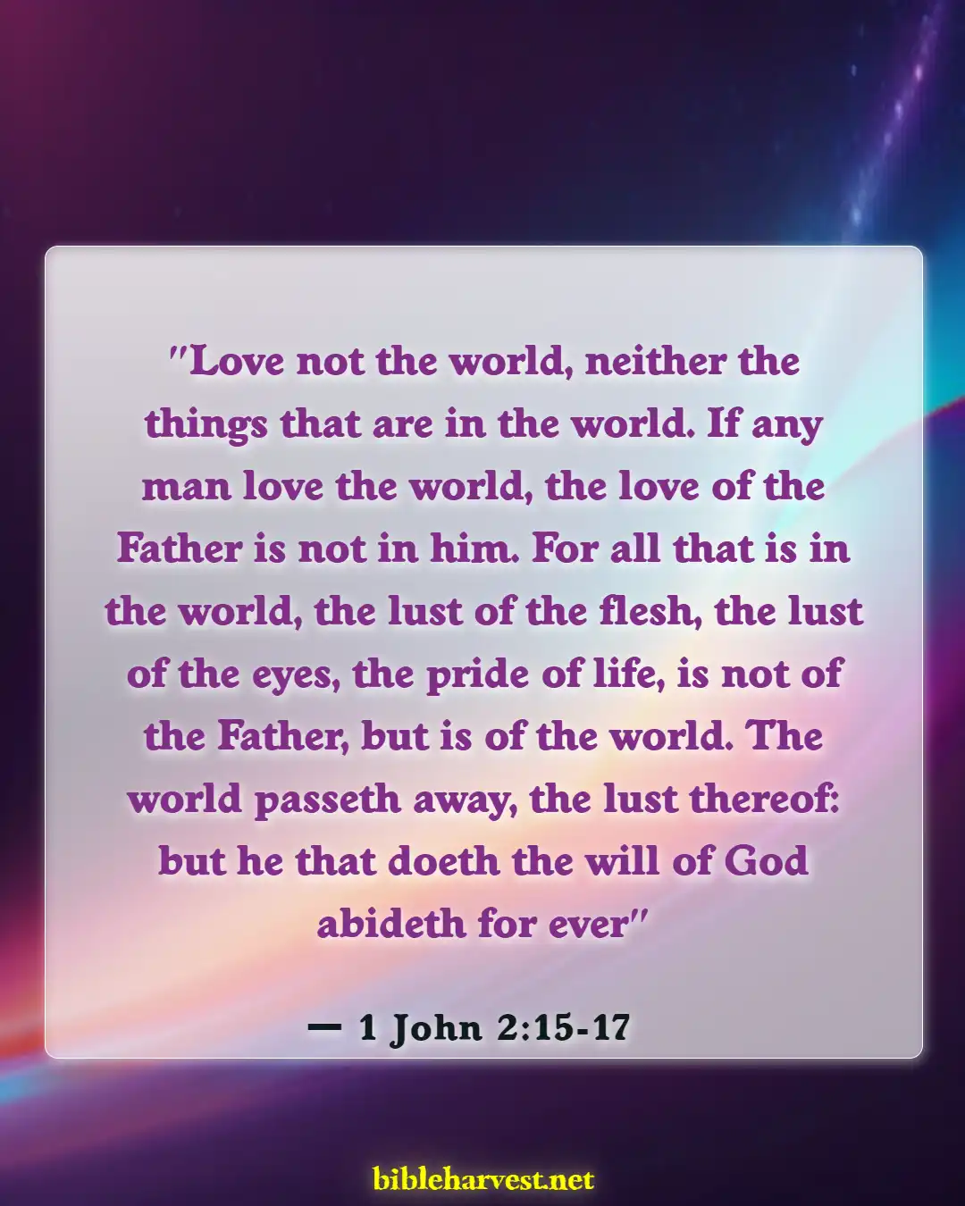 Bible Verses About Expectations (1 John 2:15-17)