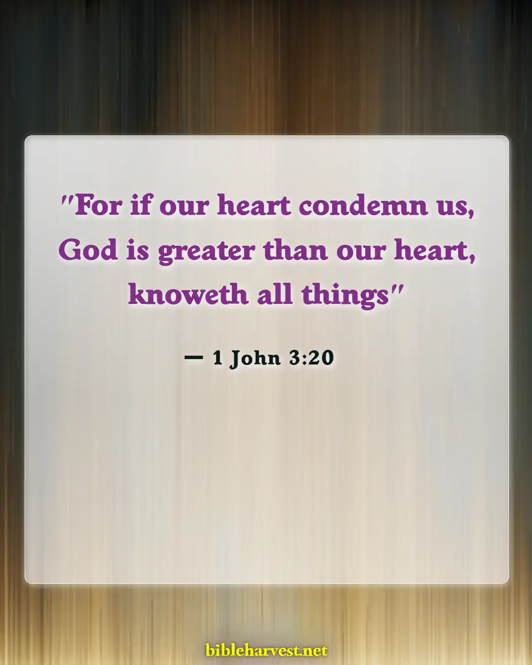 Bible Verses About Guilt (1 John 3:20)