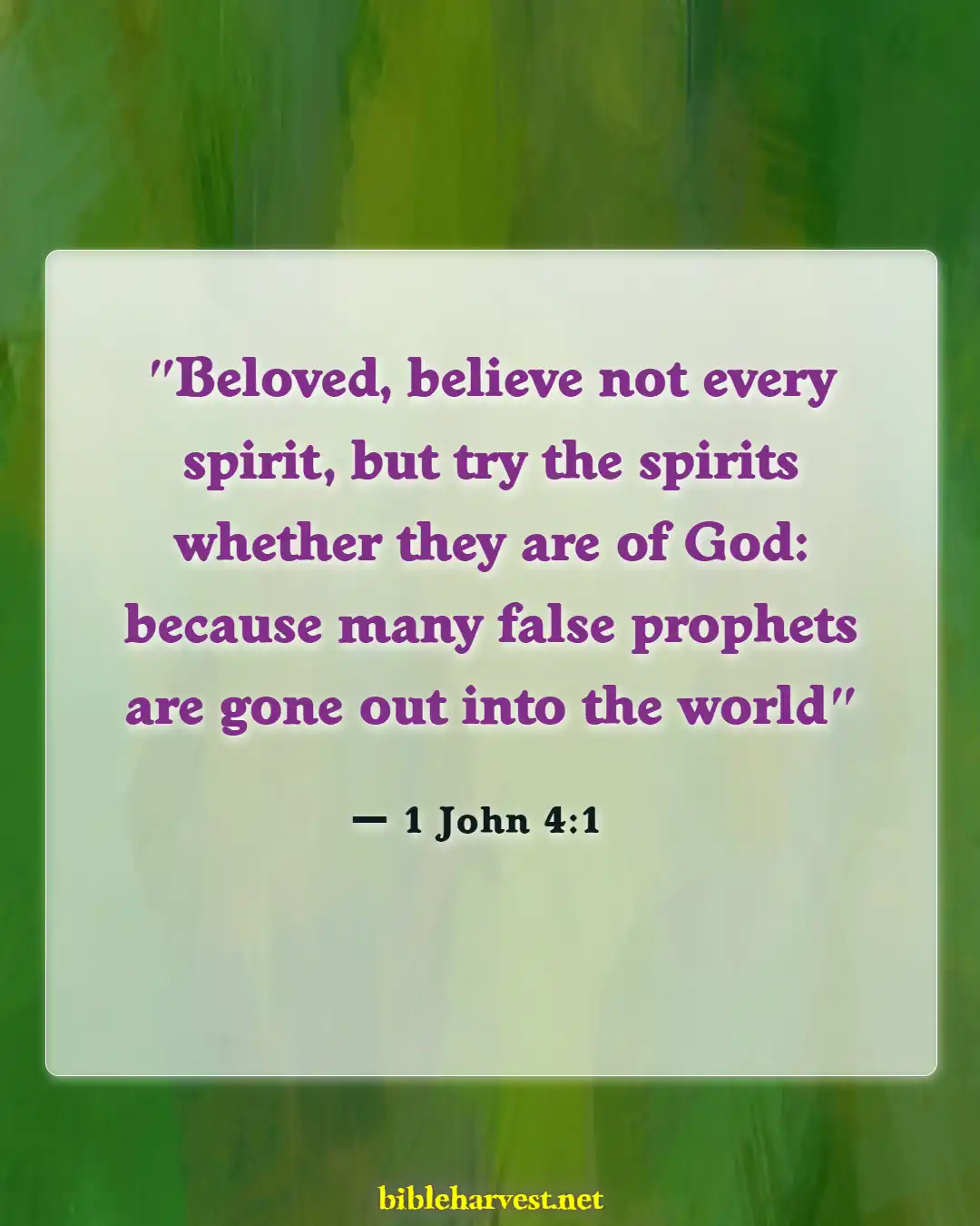 Bible Verses About Antichrist (1 John 4:1)