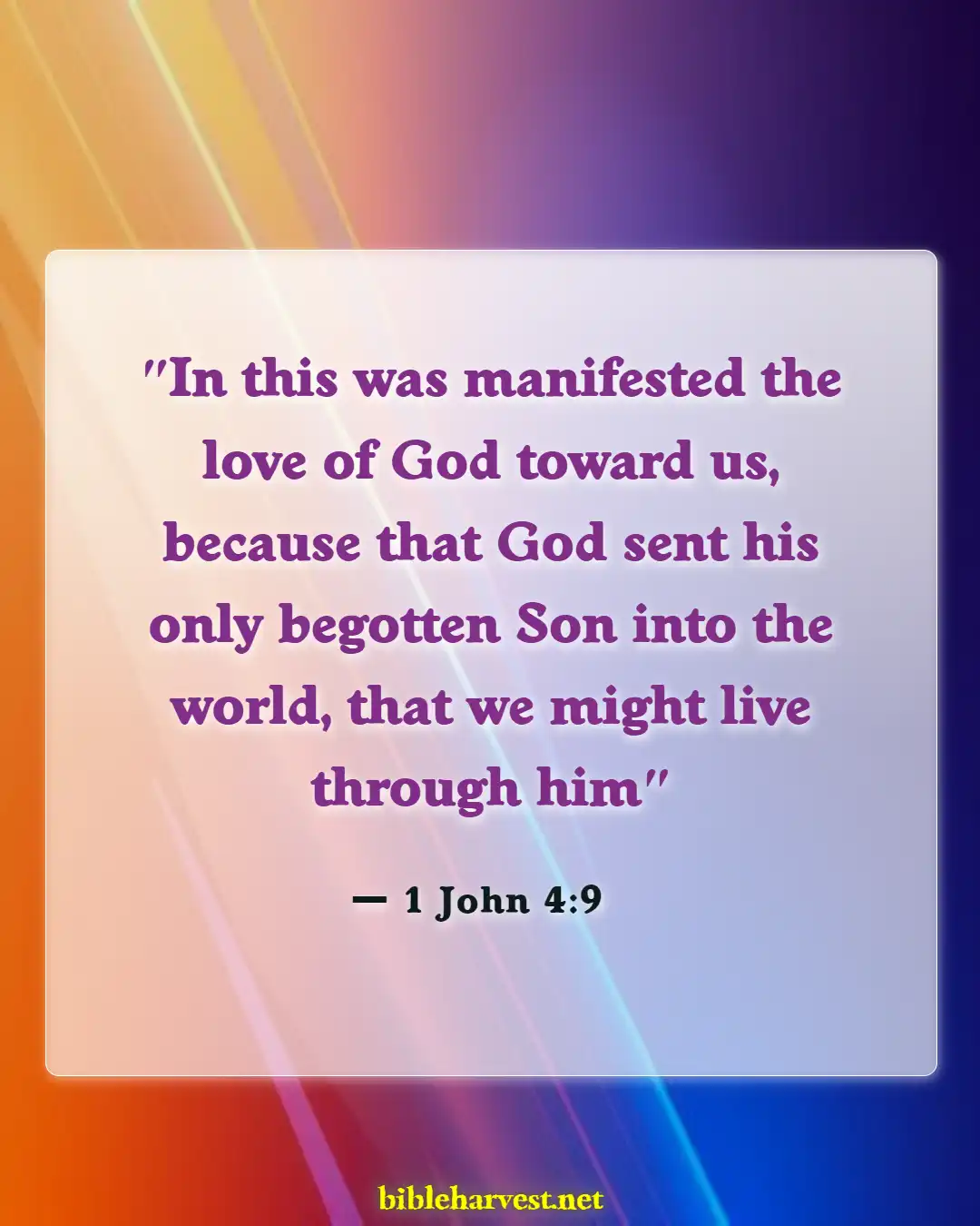 Bible Verses About Awesome God (1 John 4:9)