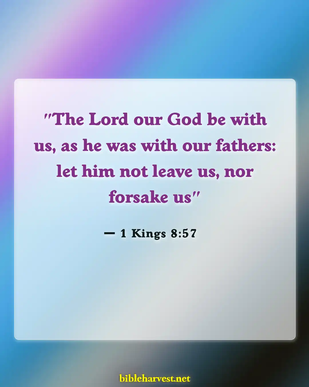 Bible Verses About God Is With You (1 Kings 8:57)