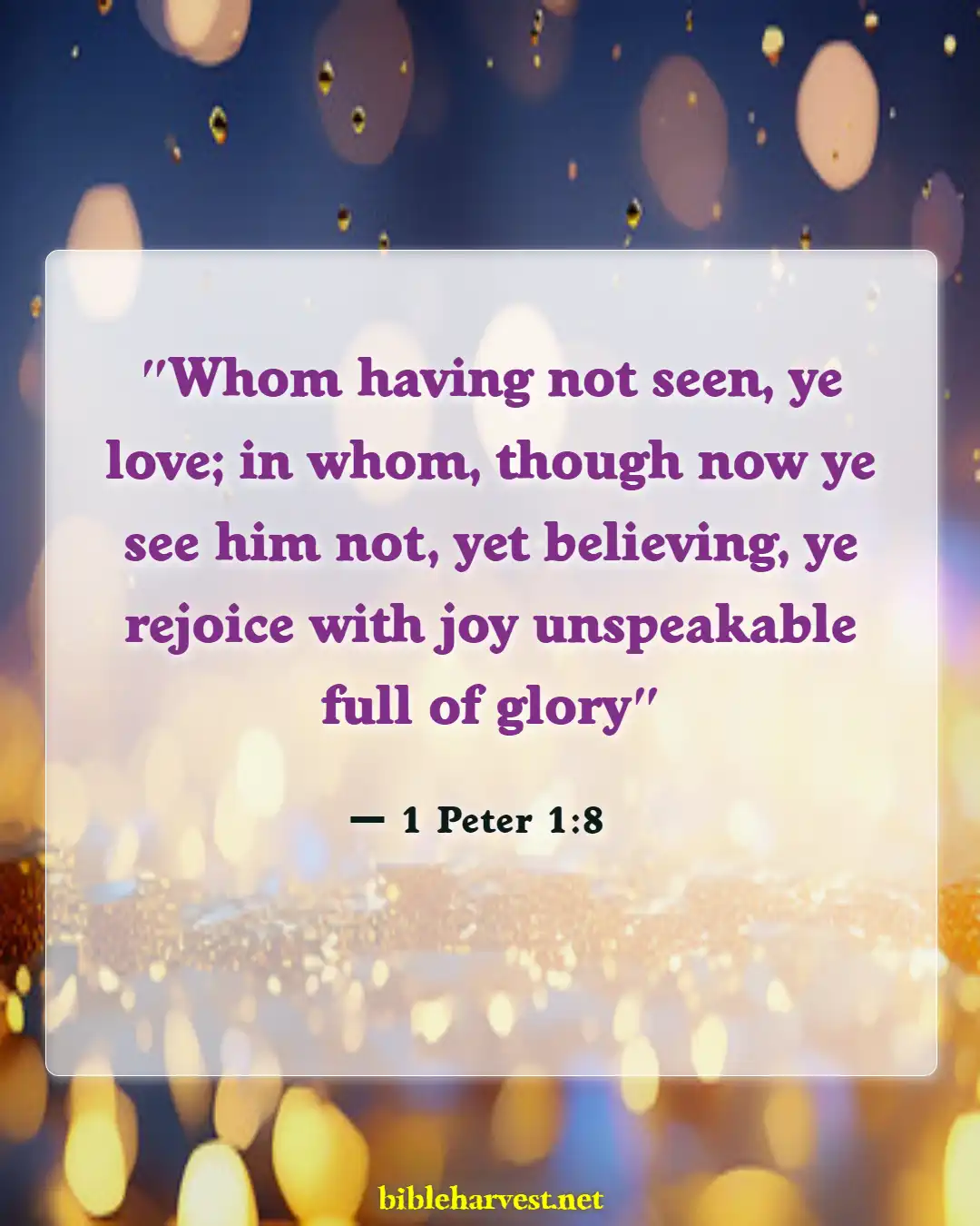 Bible Verses About Excitement (1 Peter 1:8)