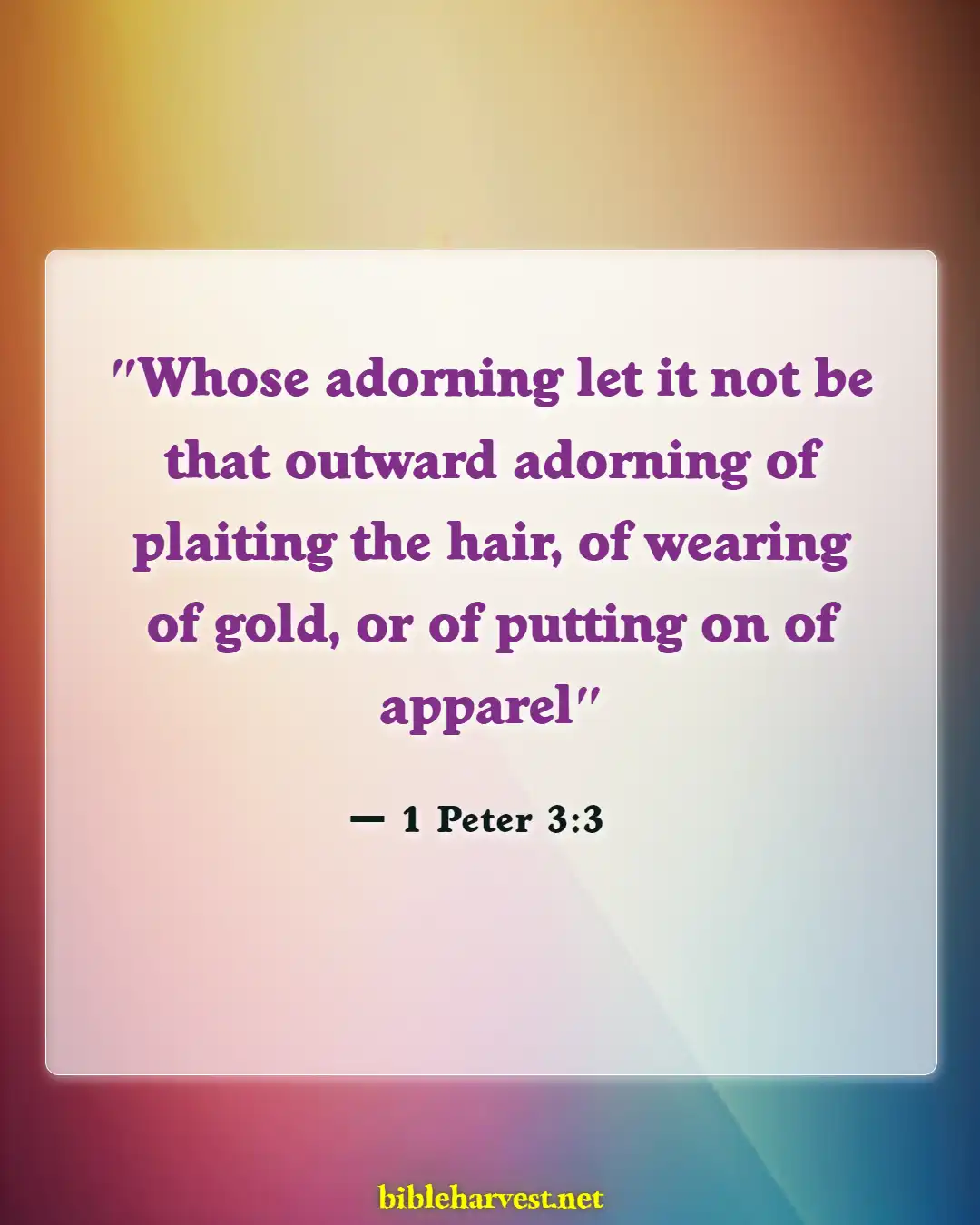 Bible Verses About Exposing Your Body (1 Peter 3:3)