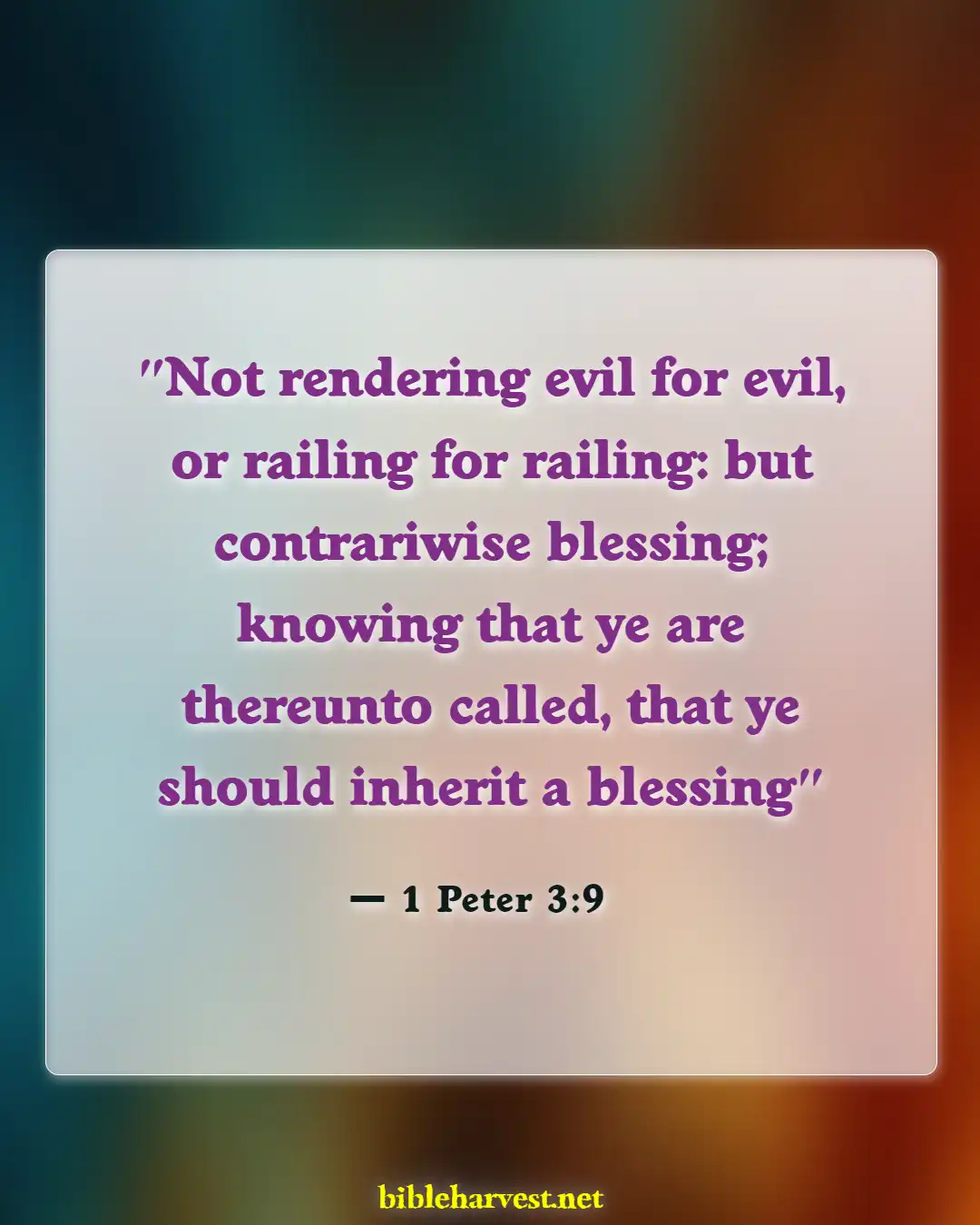 Bible Verses About Anger (1 Peter 3:9)