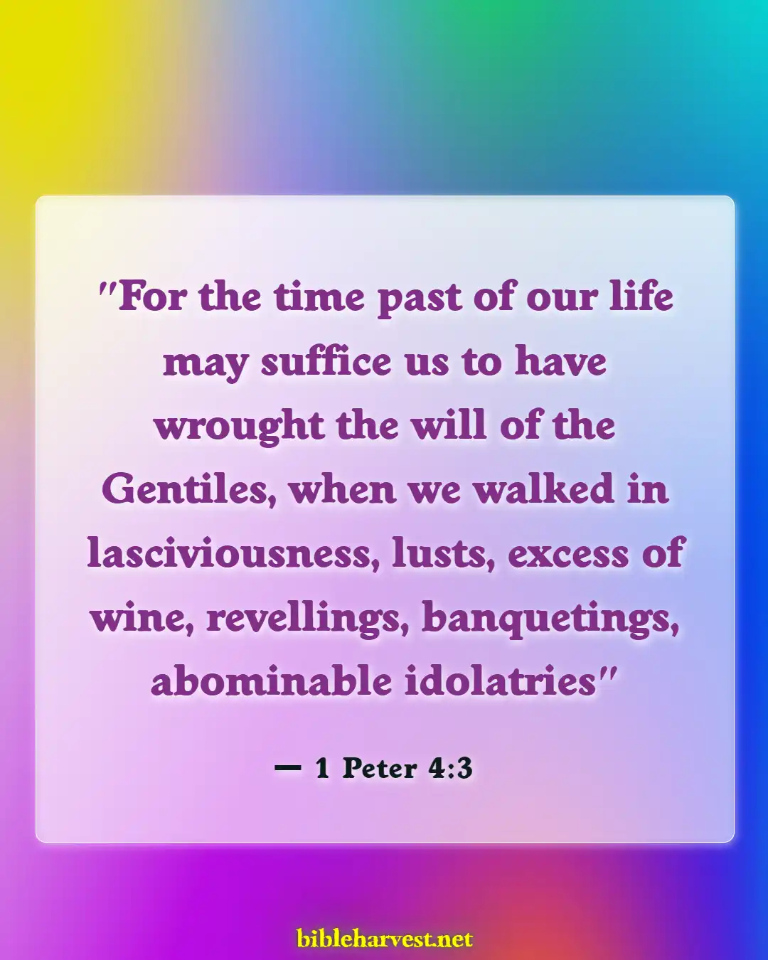 Bible Verses About Drunkenness (1 Peter 4:3)