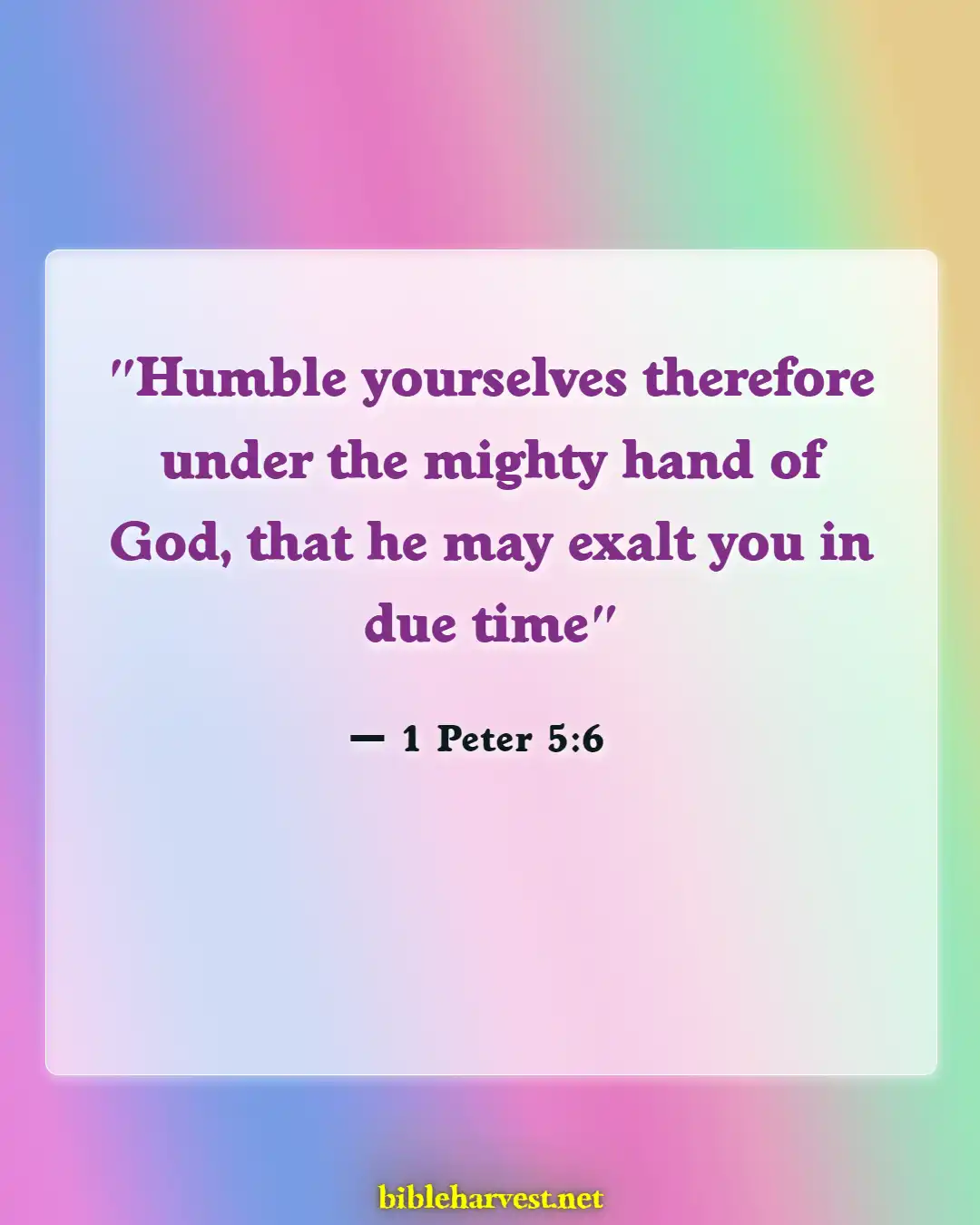 Bible Verses About Accomplishments (1 Peter 5:6)