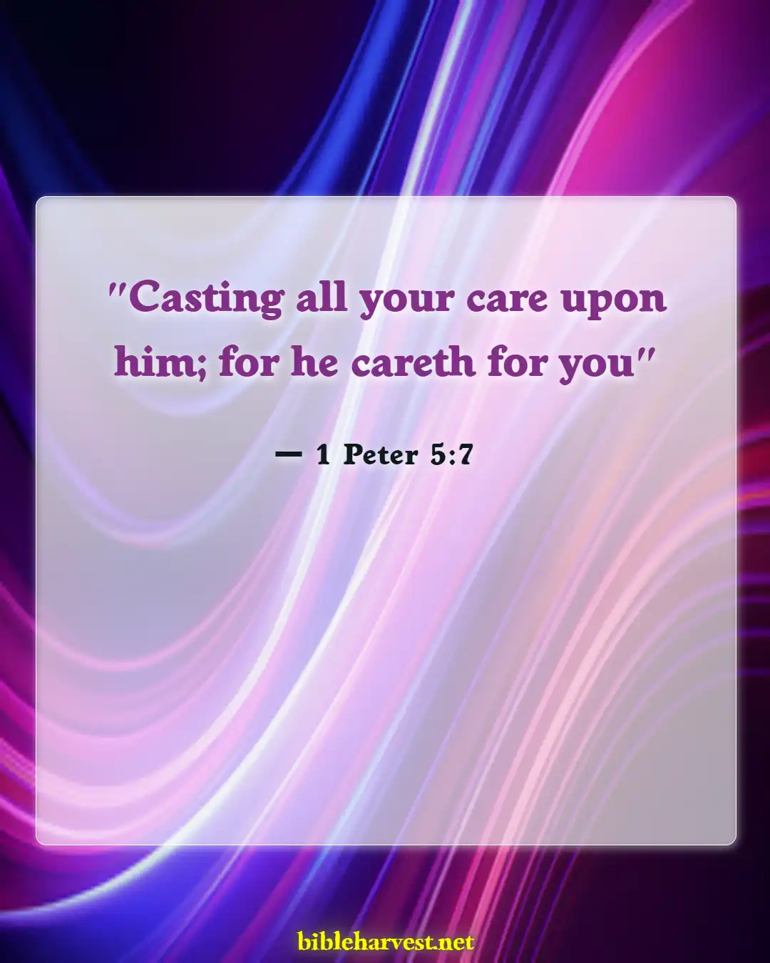 Bible Verses About Anger (1 Peter 5:7)