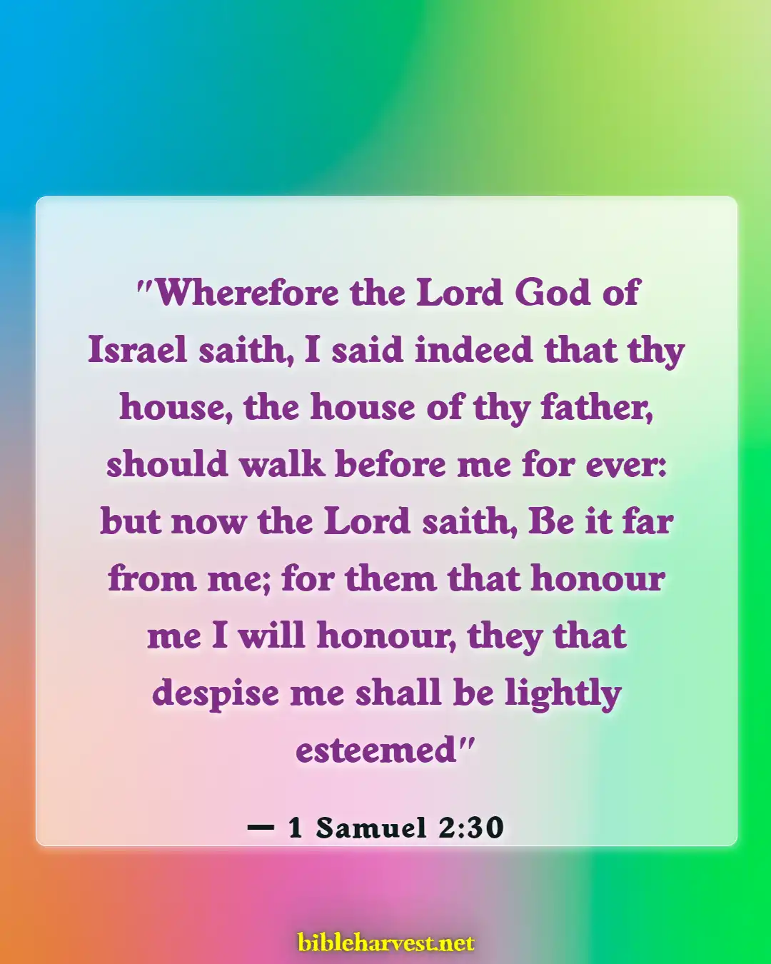 Bible Verses About Respect (1 Samuel 2:30)