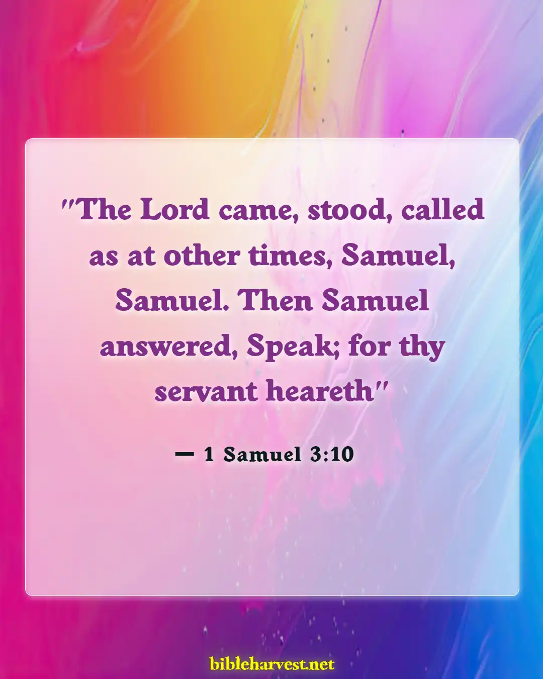 Bible Verses About Surrender (1 Samuel 3:10)