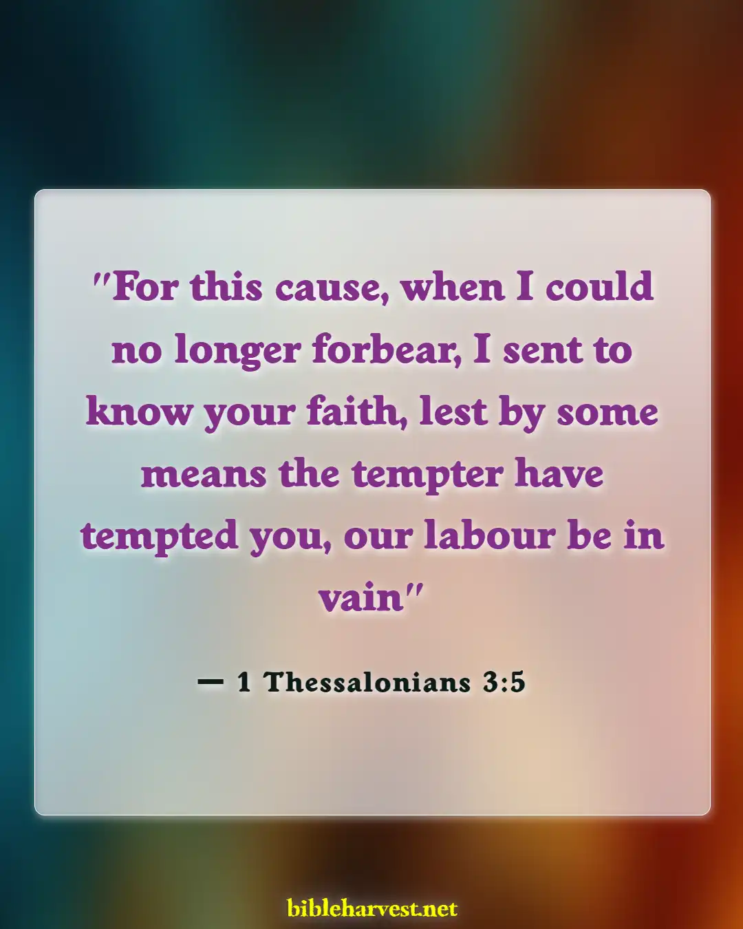 Bible Verses About Satan (1 Thessalonians 3:5)