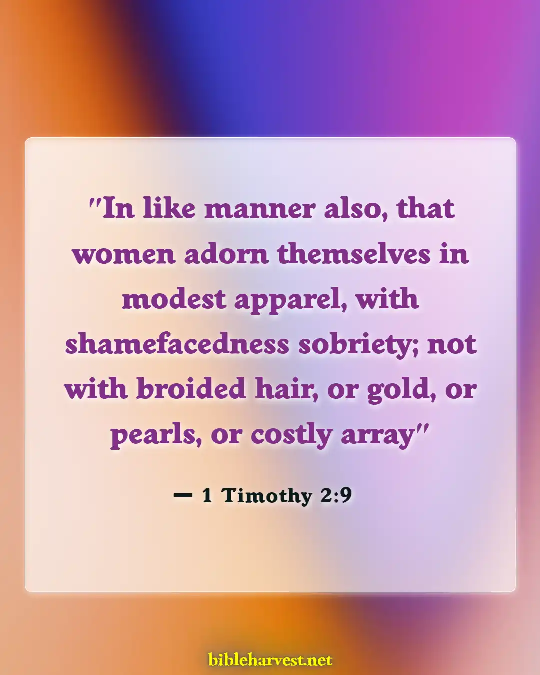 Bible Verses About Exposing Your Body (1 Timothy 2:9)