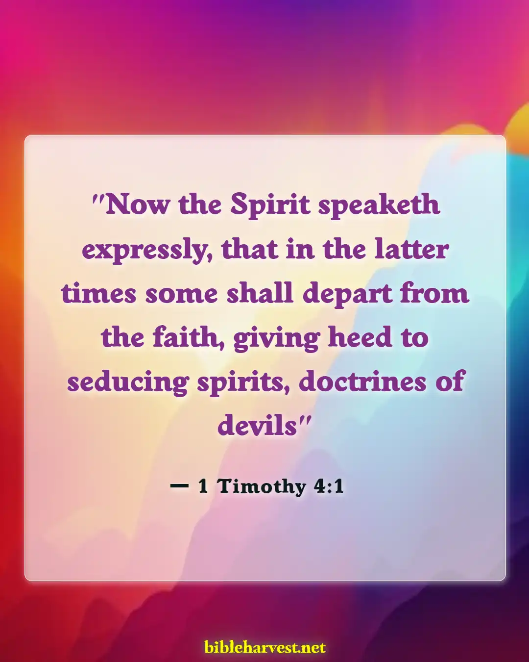 Bible Verses About Satan (1 Timothy 4:1)