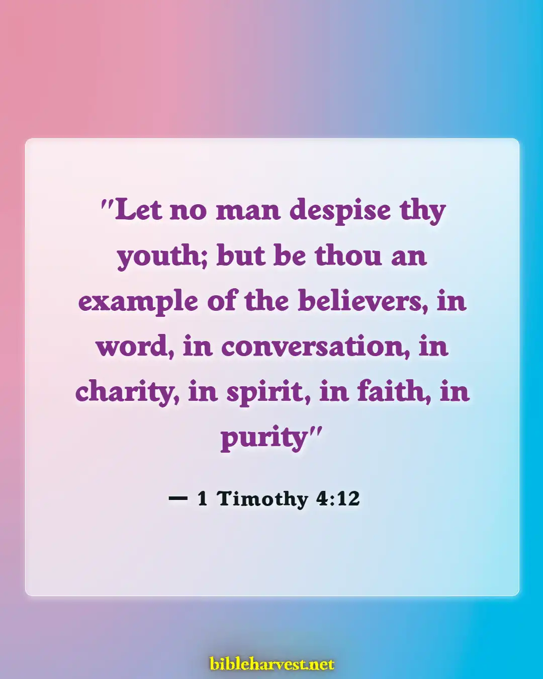 Bible Verses About Teaching Children (1 Timothy 4:12)