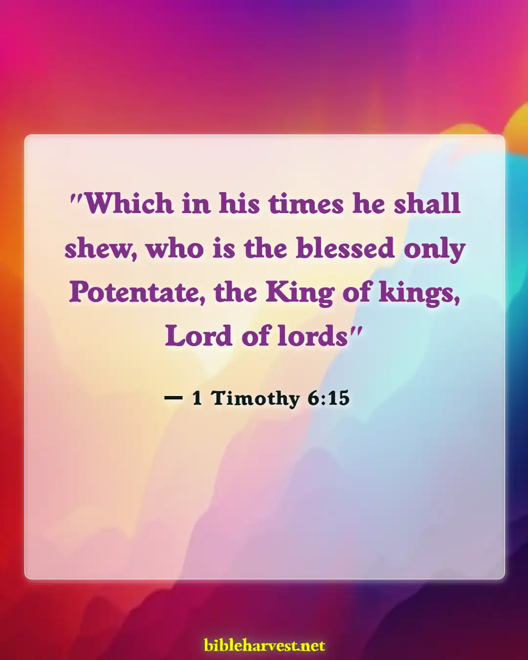 Bible Verses About Waiting On Jesus (1 Timothy 6:15)