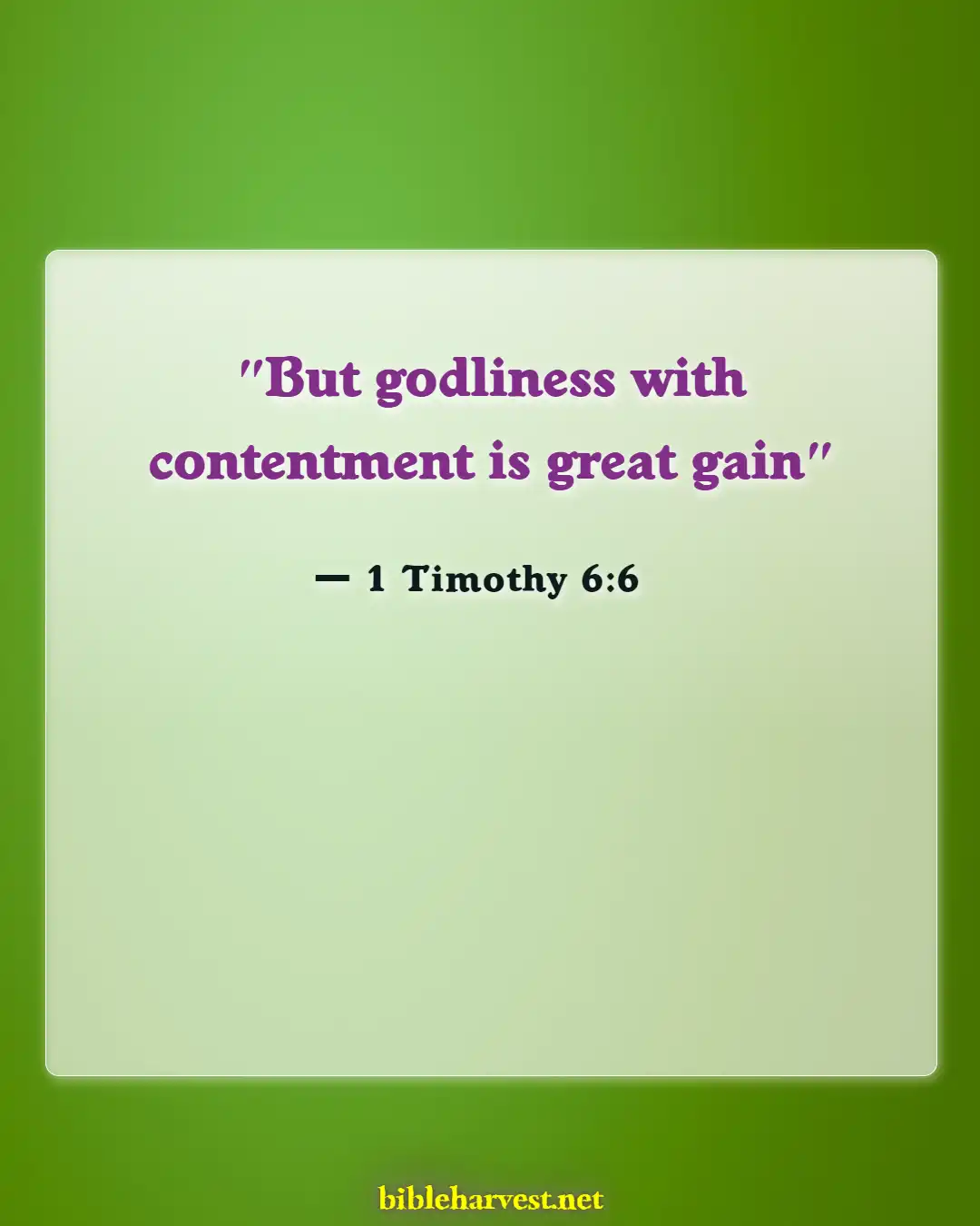 Bible Verses About Wealth And Prosperity (1 Timothy 6:6)