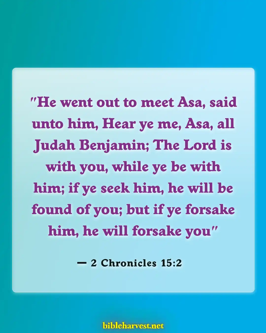 Bible Verses About Seeking God (2 Chronicles 15:2)