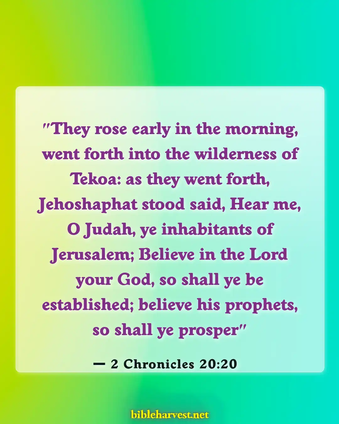 Bible Verses About Leading Others To God (2 Chronicles 20:20)