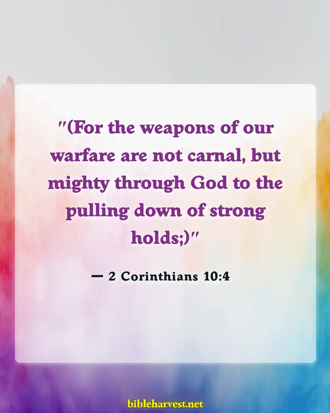 Bible Verses About Satan Falling (2 Corinthians 10:4)