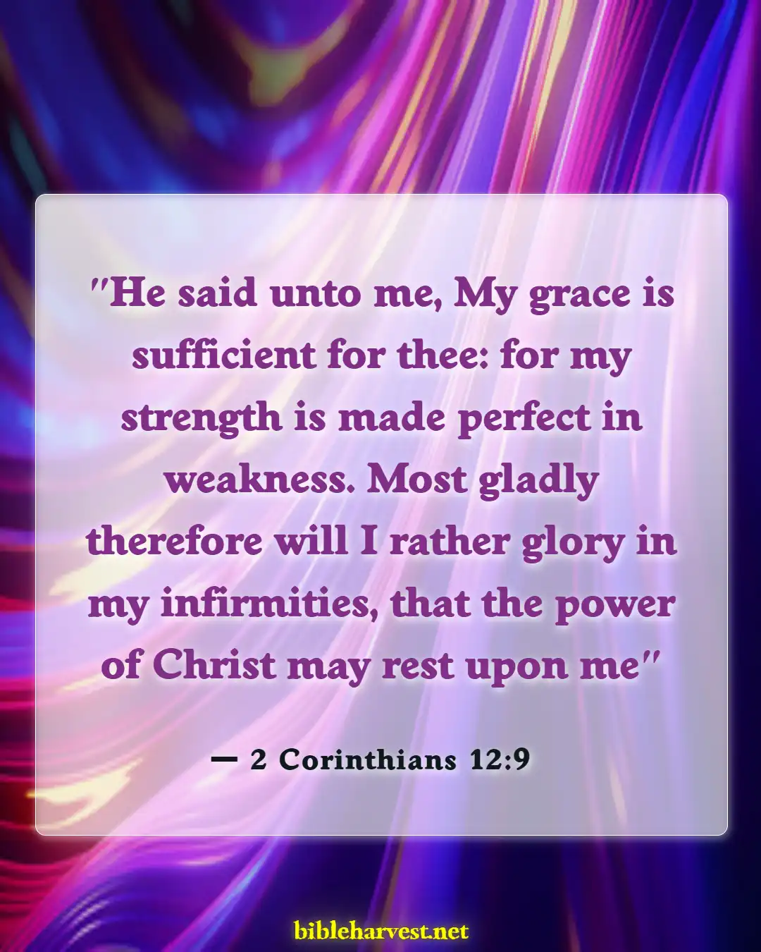 Bible Verses About Be A Warrior Not A Worrier (2 Corinthians 12:9)