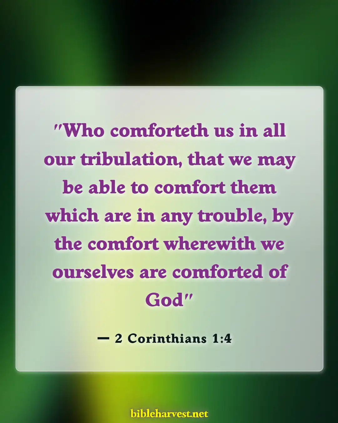 Bible Verses About Encouragement And Strength (2 Corinthians 1:4)