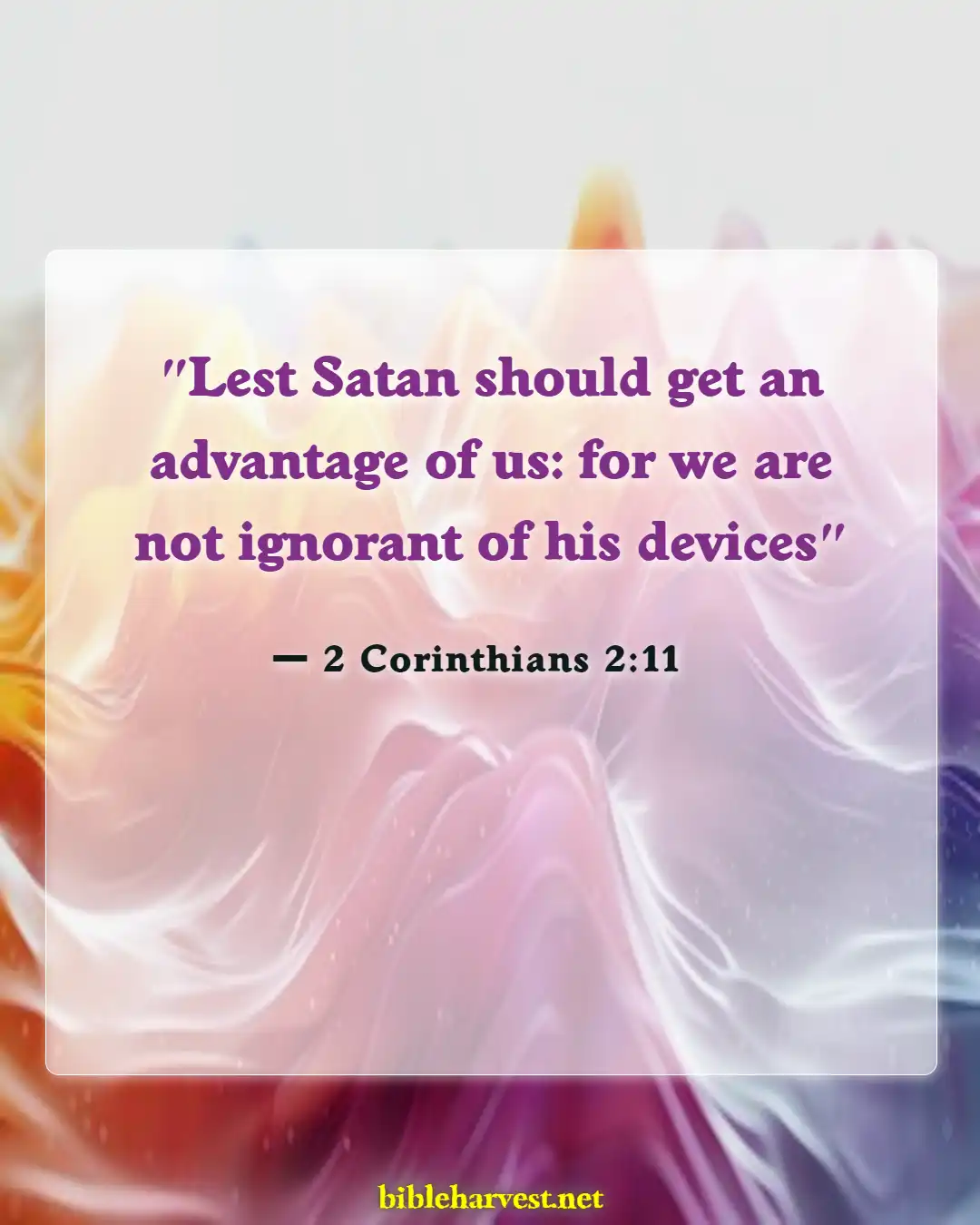 Bible Verses About Satan (2 Corinthians 2:11)