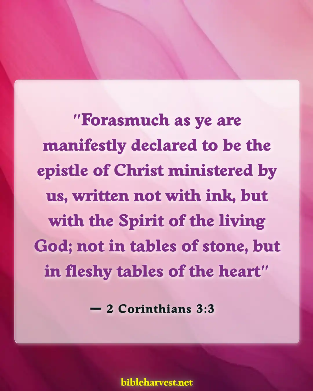 Bible Verses About Living God (2 Corinthians 3:3)