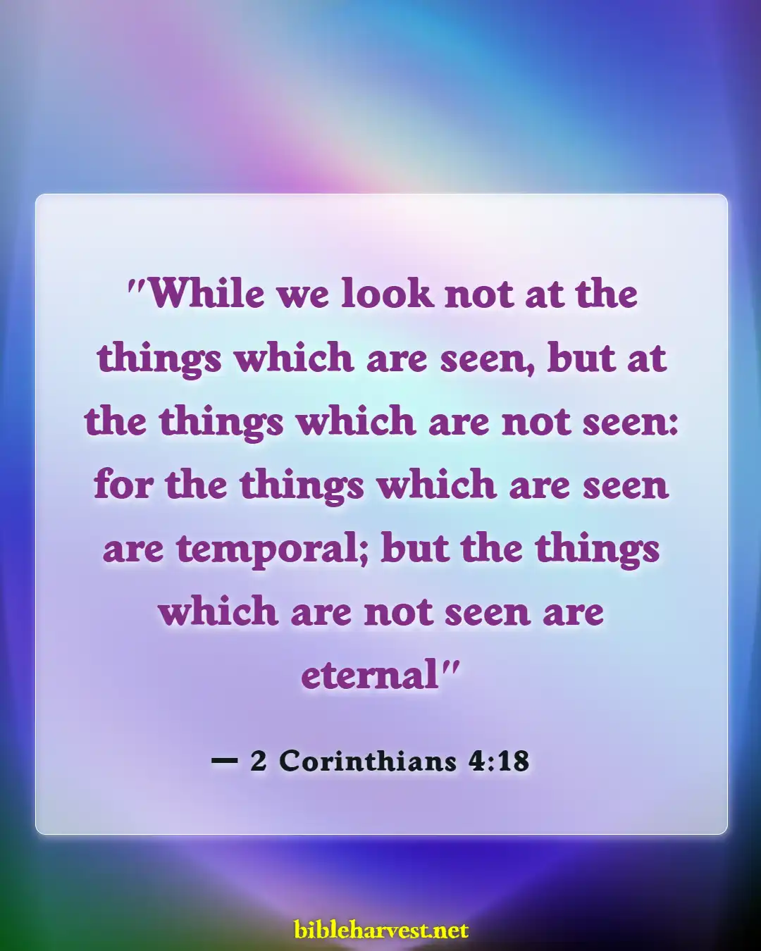 Bible Verses About Accomplishments (2 Corinthians 4:18)