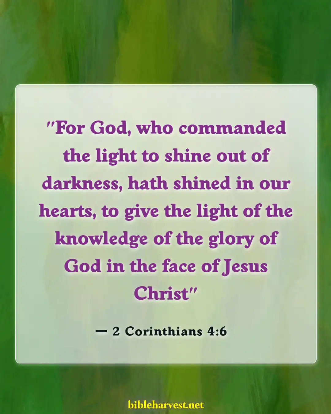 Bible Verses About Glory Of God (2 Corinthians 4:6)