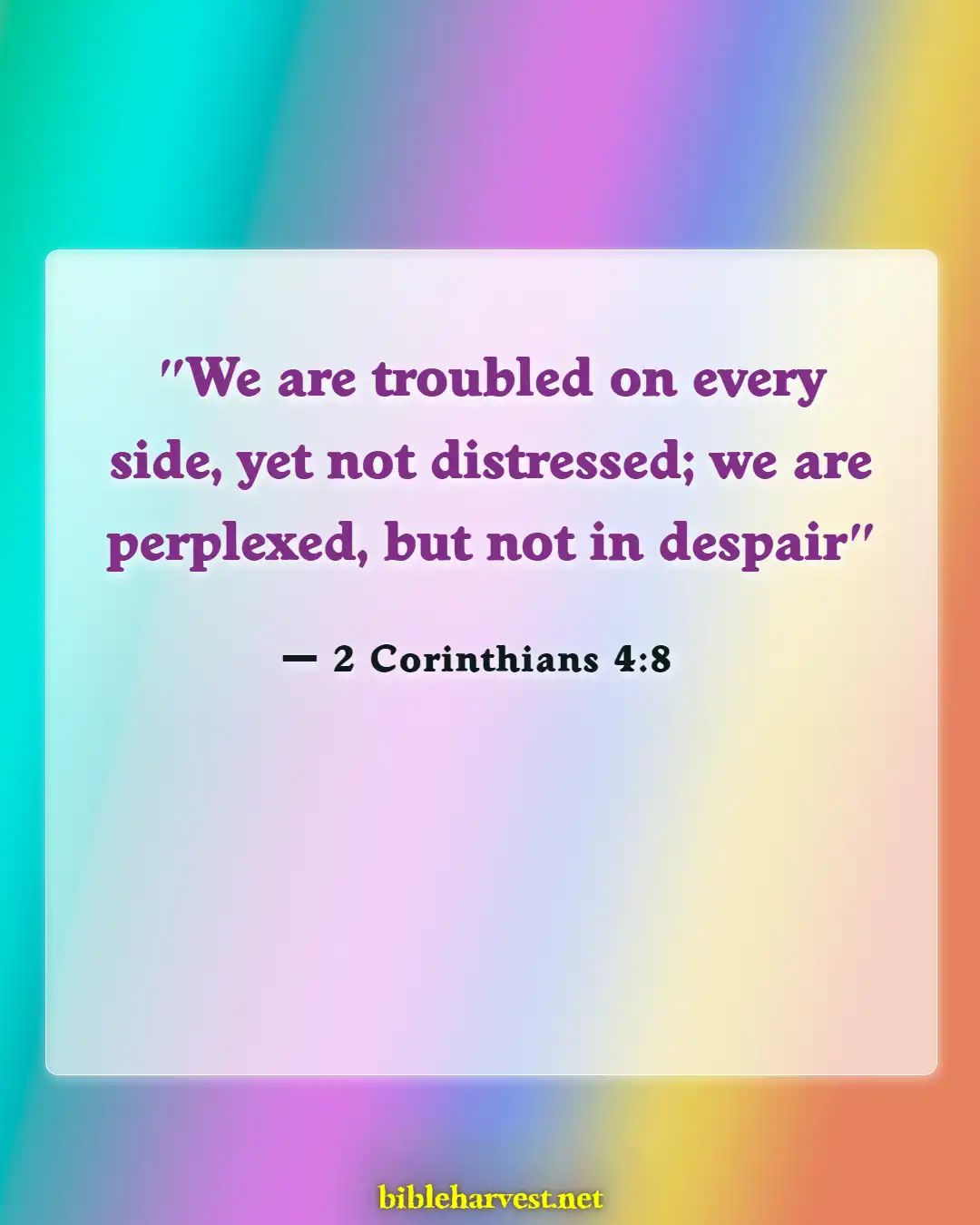 Bible Verses About Hope (2 Corinthians 4:8)