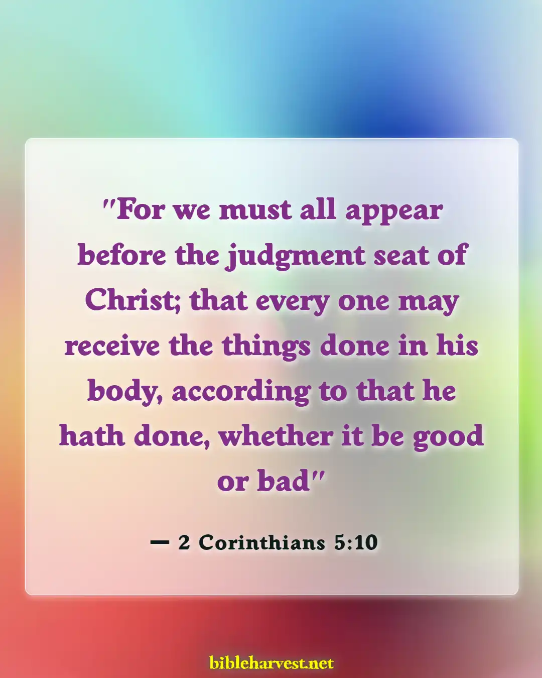 Bible Verses About Accountability (2 Corinthians 5:10)