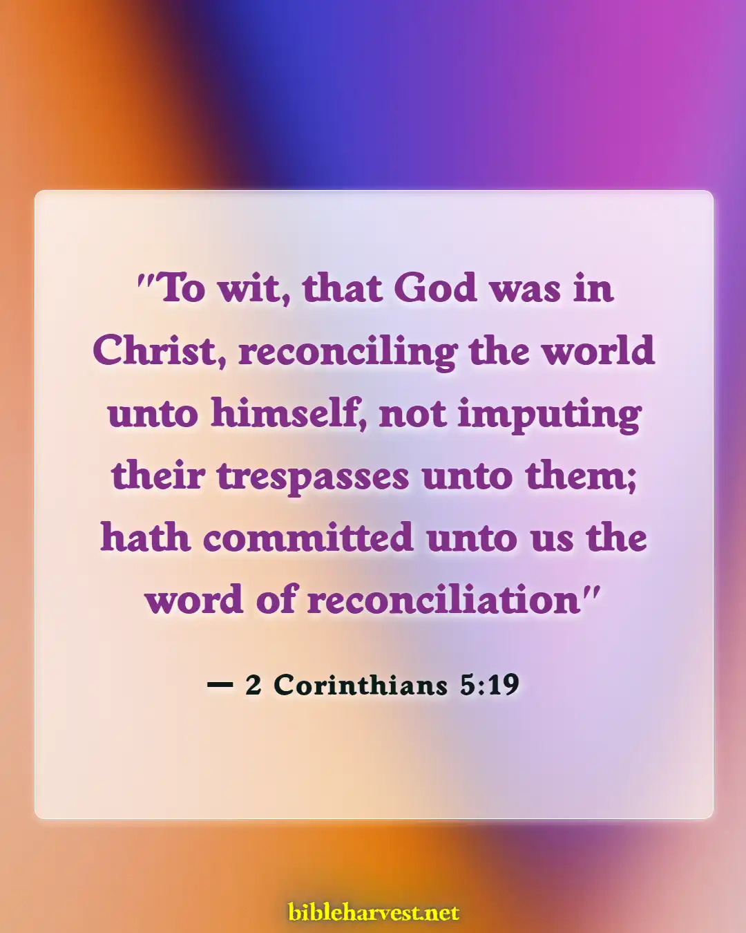 Bible Verses About Only God Can Forgive Sins (2 Corinthians 5:19)