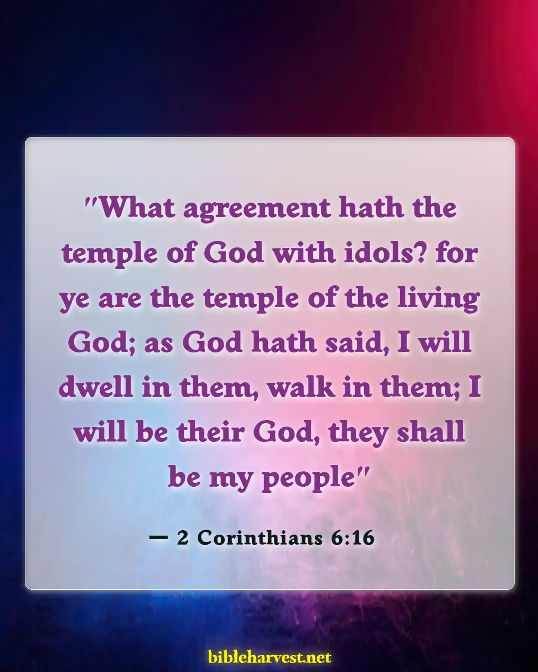 Bible Verses About Respecting Your Body (2 Corinthians 6:16)