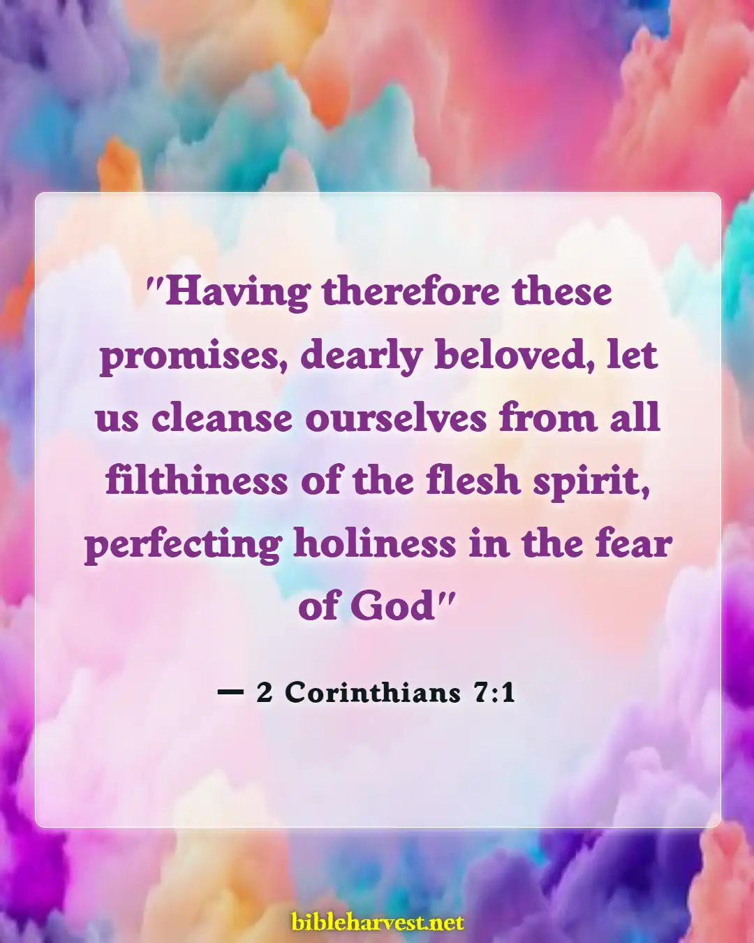 Bible Verses About Cleanliness (2 Corinthians 7:1)
