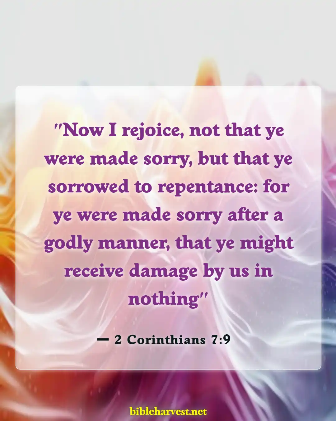 Bible Verses About Guilt (2 Corinthians 7:9)