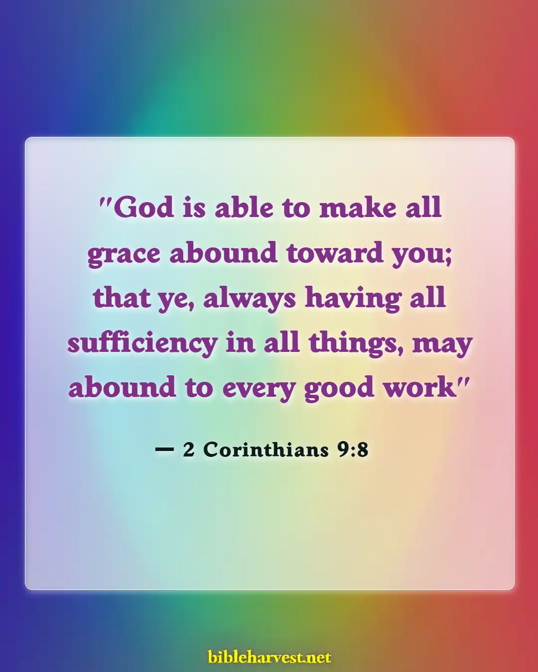 Bible Verses About Hope Patience For Good Blessed (2 Corinthians 9:8)