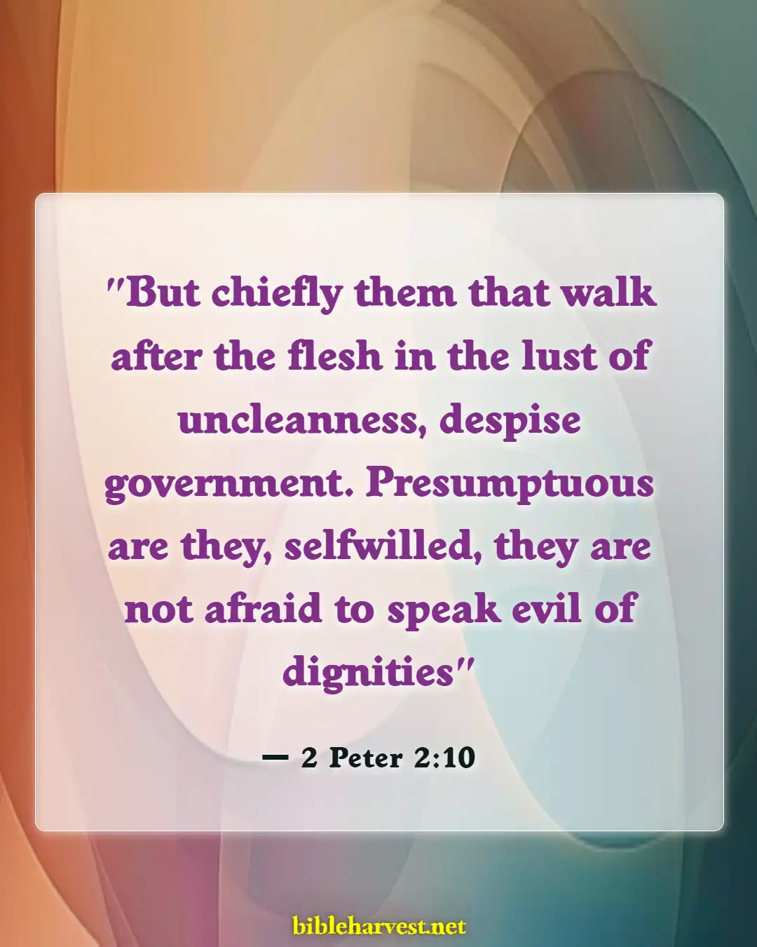 Bible Verses About Speaking Against Pastors (2 Peter 2:10)